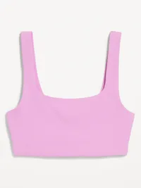 Light Support StudioSmooth Square-Neck Sports Bra - Orchid — view 3