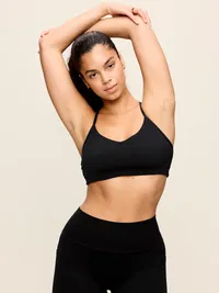 Light Support StudioSmooth Y-Back Sports Bra - Black Jack — view 4