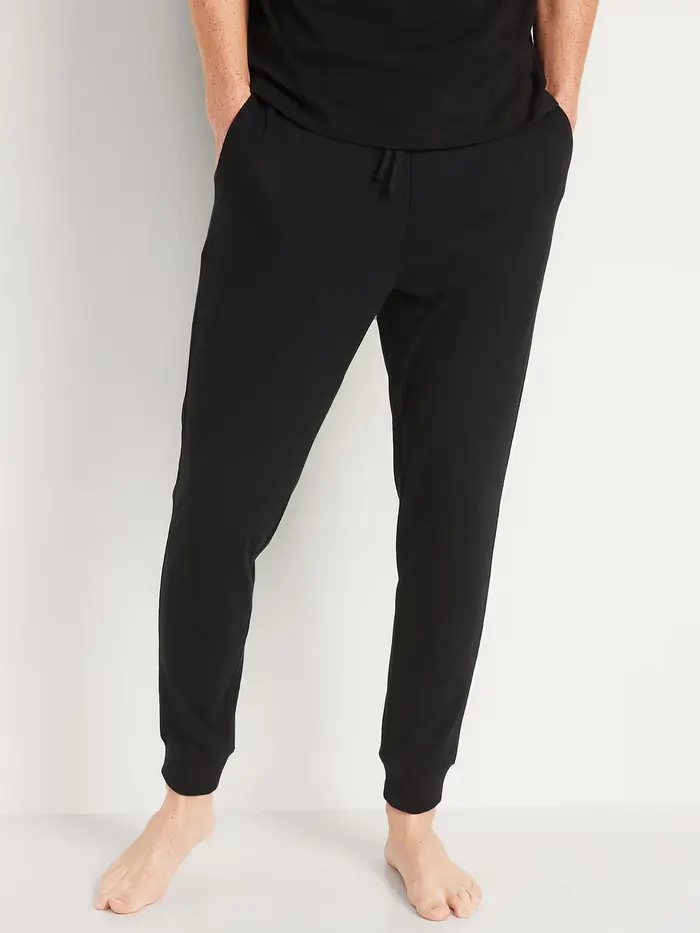 Lightweight Jersey-Knit Joggers - Black Jack