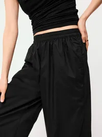 Lightweight Pull-On Parachute Pants - Black Jack — view 4