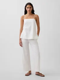 Linen-Blend Cami - New off white — view 2