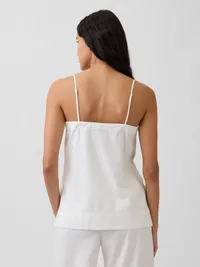 Linen-Blend Cami - New off white — view 3