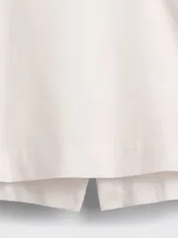 Linen-Blend Mini Skort - New off white — view 5