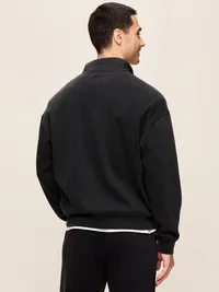 Lived-In Pro Quarter Zip - Black Jack — view 2