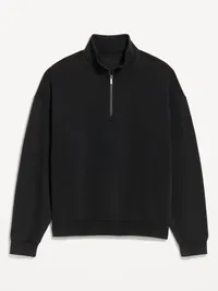 Lived-In Pro Quarter Zip - Black Jack — view 4