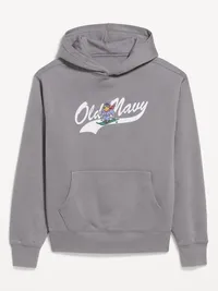 Logo Graphic Pullover Hoodie - Gray Stone — view 4