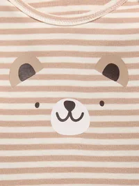 Long-Sleeve Graphic Bodysuit for Baby - Bears — view 4
