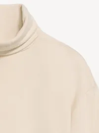 Long-Sleeve Oversized Turtleneck Top - Wish Bone — view 4