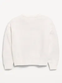 Long-Sleeve Pullover Sweater for Girls - Teddy Bear — view 2