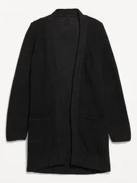 Longline Open-Front Wrap - Black Jack — view 4