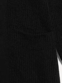 Longline Open-Front Wrap - Black Jack — view 5