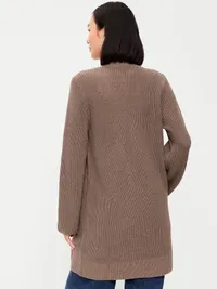 Longline Open-Front Wrap - Chocolate Malted — view 2
