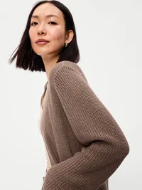 Longline Open-Front Wrap - Chocolate Malted — view 3