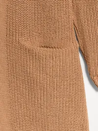Longline Open-Front Wrap - Heather Camel — view 5