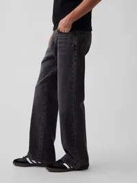 Loose Boot Jeans - Black wash — view 3