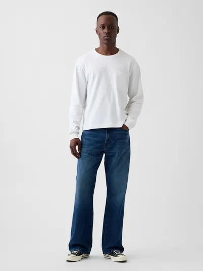 Loose Boot Jeans - Dark wash