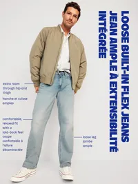 Loose Built-In Flex Jeans - Gray Wash — view 5