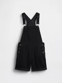 Loose Denim Shortalls - Basic black — view 5