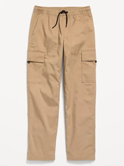 Loose Pull-On Cargo Tech Taper Pants for Boys - Kicking Up Dust