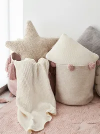 Lorena Canals Cushion Star Beige - Beige — view 2