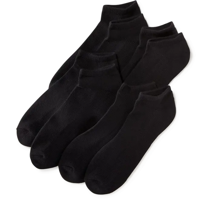 Low-Cut Socks 4-Pack - Black Jack