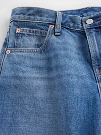 Low Rise Barrel Jeans - Medium indigo — view 5