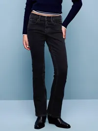 Low-Rise Boot-Cut Jeans - Bobby Jo — view 2