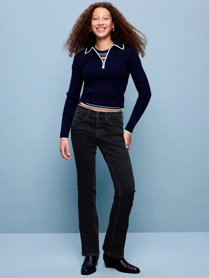 Low-Rise Boot-Cut Jeans - Bobby Jo