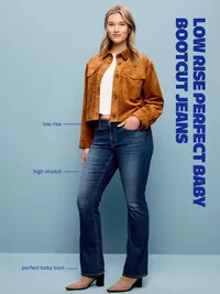 Low-Rise Boot-Cut Jeans - Dewpoint — view 5