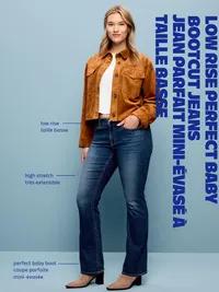 Low-Rise Boot-Cut Jeans - Dewpoint — view 5