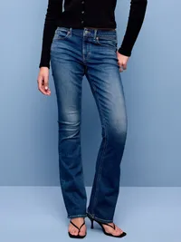 Low-Rise Boot-Cut Jeans - Esther — view 2