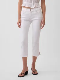 Low Rise Capri Jeans - Fresh white — view 2