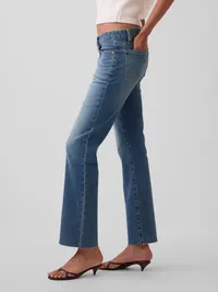 Low Rise Long & Lean Crop Jeans - Medium indigo — view 3