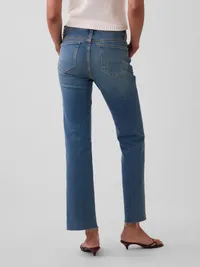 Low Rise Long & Lean Crop Jeans - Medium indigo — view 4