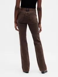 Low Rise Long & Lean Jeans - Dark brown — view 4