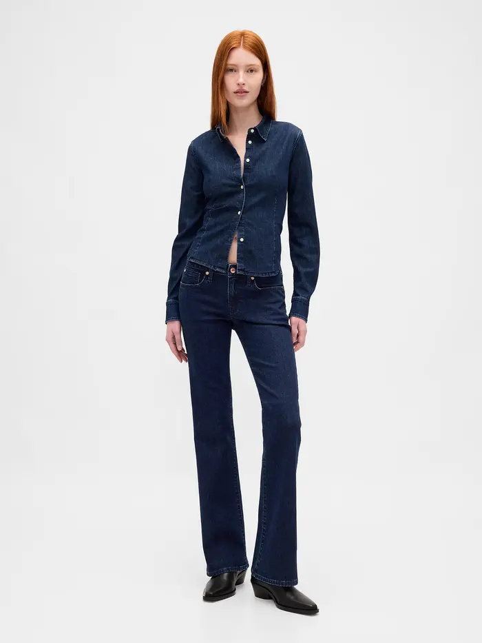 Low Rise Long & Lean Jeans - Dark indigo