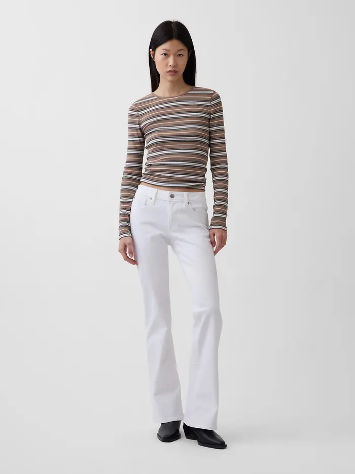 Low Rise Long & Lean Jeans - Fresh white