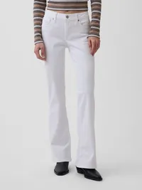 Low Rise Long & Lean Jeans - Fresh white — view 2