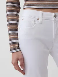 Low Rise Long & Lean Jeans - Fresh white — view 5
