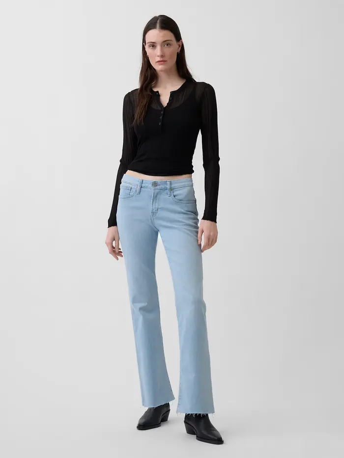 Low Rise Long & Lean Jeans - Light indigo
