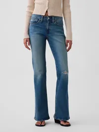Low Rise Long & Lean Jeans - Medium destroy wash — view 2