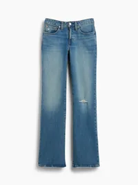 Low Rise Long & Lean Jeans - Medium destroy wash — view 5