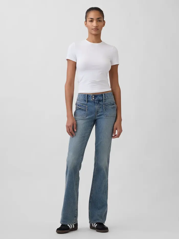 Low Rise Long & Lean Jeans - Medium indigo