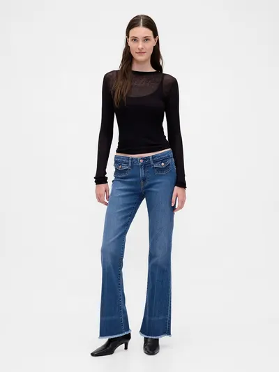 Low Rise Long & Lean Jeans - Medium indigo