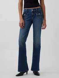 Low Rise Long & Lean Jeans - Medium wash — view 2