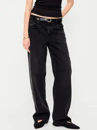 Low-Rise Loose Jeans - Autumn Night — view 2