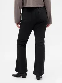 Low Rise Twill Long & Lean Pants - Black — view 5