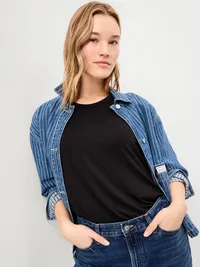 Luxe Sleeveless Top - Light Black Heather — view 3