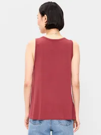 Luxe Sleeveless Top - Loganberry — view 2