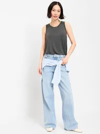 Luxe Sleeveless Top - Panther — view 3